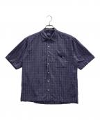 POLO BY RALPH LAURENポロ バイ ラルフローレン）の古着「半袖シャツ」｜ブルー×ホワイト
