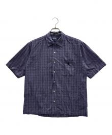 POLO BY RALPH LAUREN（ポロ バイ ラルフローレン）の古着「半袖シャツ」｜ブルー×ホワイト
