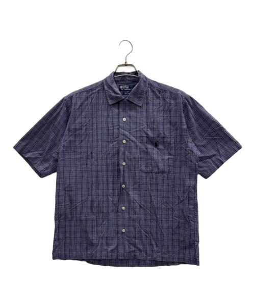 POLO BY RALPH LAUREN（ポロ バイ ラルフローレン）POLO BY RALPH LAUREN (ポロ バイ ラルフローレン) 半袖シャツ ブルー×ホワイト サイズ:Sの古着・服飾アイテム