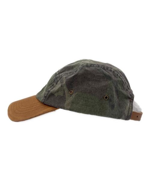 POLO RALPH LAUREN（ポロ・ラルフローレン）POLO RALPH LAUREN (ポロ・ラルフローレン) ラムスキンキャップ グリーンの古着・服飾アイテム