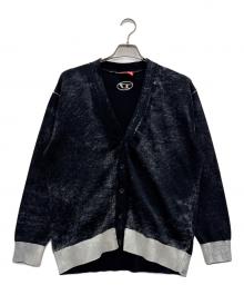 DIESEL（ディーゼル）の古着「カーディガン」｜ブラック×ホワイト