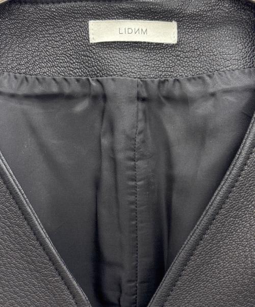 LIDnM（リドム）LIDnM (リドム) ラムレザージャケット ブラック サイズ:Mの古着・服飾アイテム