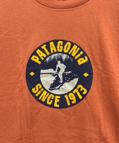 Patagonia（パタゴニア）Patagonia (パタゴニア) Beneficial T's オレンジ サイズ:Mの古着・服飾アイテム