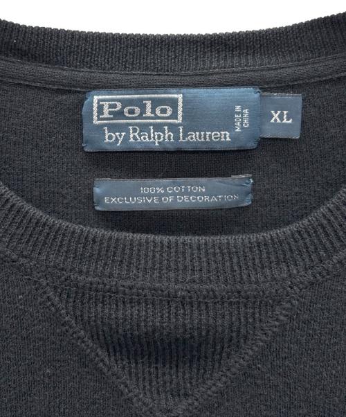 POLO RALPH LAUREN（ポロ・ラルフローレン）POLO RALPH LAUREN (ポロ・ラルフローレン) ニット ブラック サイズ:XLの古着・服飾アイテム