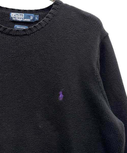 POLO RALPH LAUREN（ポロ・ラルフローレン）POLO RALPH LAUREN (ポロ・ラルフローレン) ニット ブラック サイズ:Lの古着・服飾アイテム