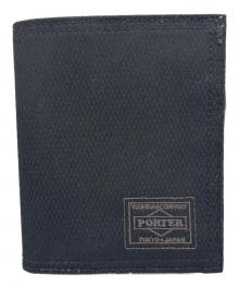 PORTER（ポーター）の古着「2つ折り財布」｜ブラック