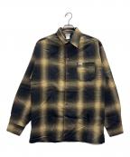 CalTopキャルトップ）の古着「オンブレチェックシャツ」｜ブラウン