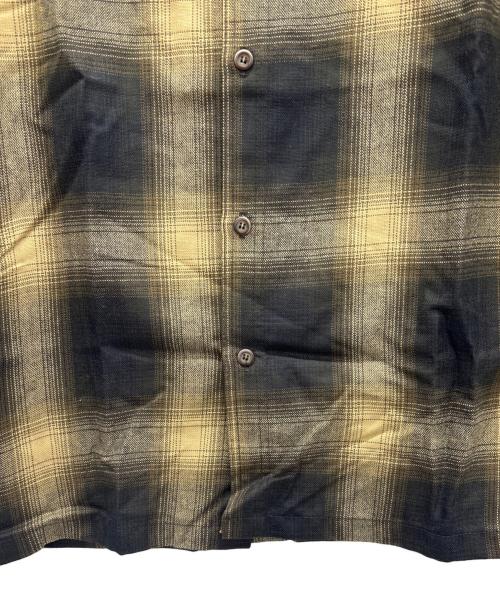 CalTop（キャルトップ）CalTop (キャルトップ) オンブレチェックシャツ ブラウン サイズ:Sの古着・服飾アイテム
