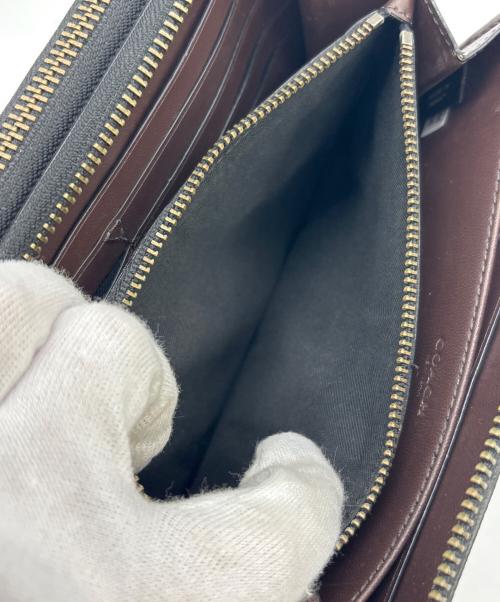 COACH（コーチ）COACH (コーチ) セカンドバッグ ブラウン×ブラックの古着・服飾アイテム