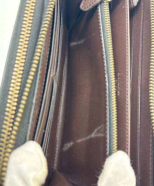 COACH（コーチ）COACH (コーチ) セカンドバッグ ブラウン×ブラックの古着・服飾アイテム