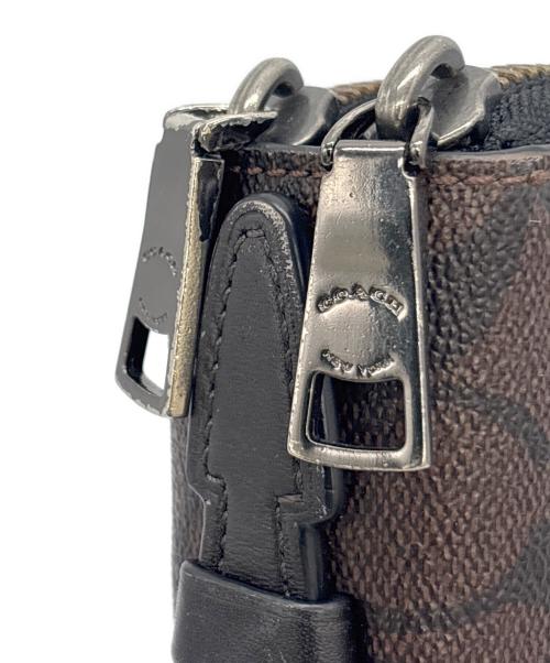COACH（コーチ）COACH (コーチ) セカンドバッグ ブラウン×ブラックの古着・服飾アイテム
