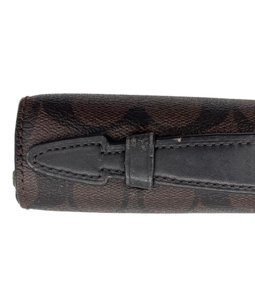 COACH（コーチ）COACH (コーチ) セカンドバッグ ブラウン×ブラックの古着・服飾アイテム