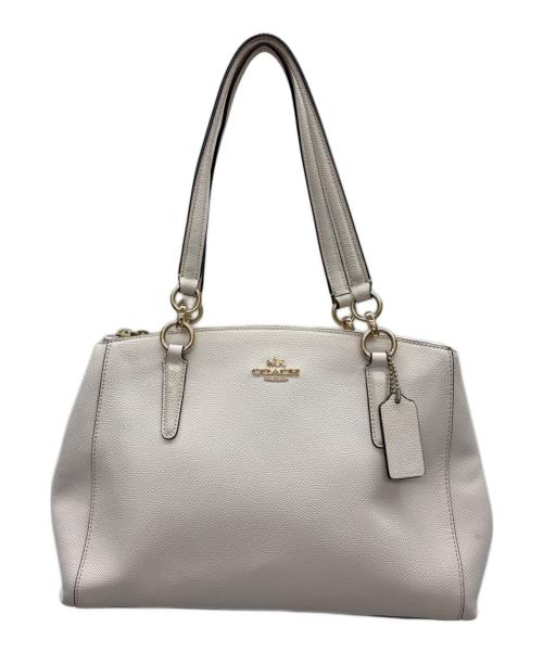 COACH（コーチ）COACH (コーチ) ショルダートートバッグ ホワイトの古着・服飾アイテム