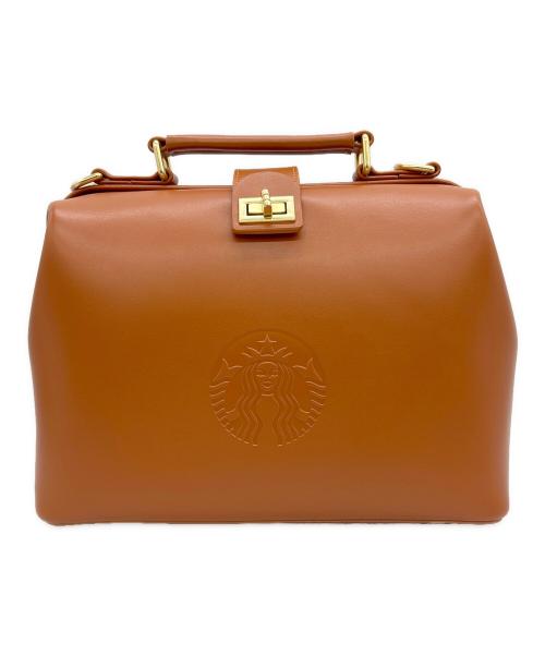 STARBUCKS COFFEE（スターバックスコーヒー）STARBUCKS COFFEE (スターバックスコーヒー) レザーカフェバッグ ブラウンの古着・服飾アイテム