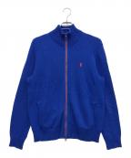 POLO RALPH LAURENポロ・ラルフローレン）の古着「フルジップニット」｜ブルー