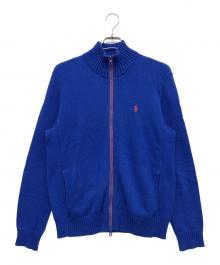POLO RALPH LAUREN（ポロ・ラルフローレン）の古着「フルジップニット」｜ブルー