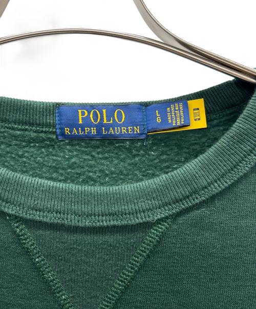 POLO RALPH LAUREN（ポロ・ラルフローレン）POLO RALPH LAUREN (ポロ・ラルフローレン) スウェット グリーン サイズ:Lの古着・服飾アイテム