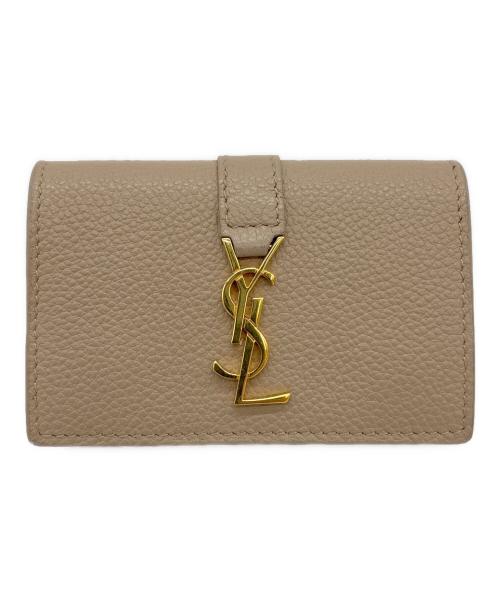 Yves Saint Laurent（イヴサンローラン）Yves Saint Laurent (イヴサンローラン) オリガミ タイニーウォレット ベージュの古着・服飾アイテム