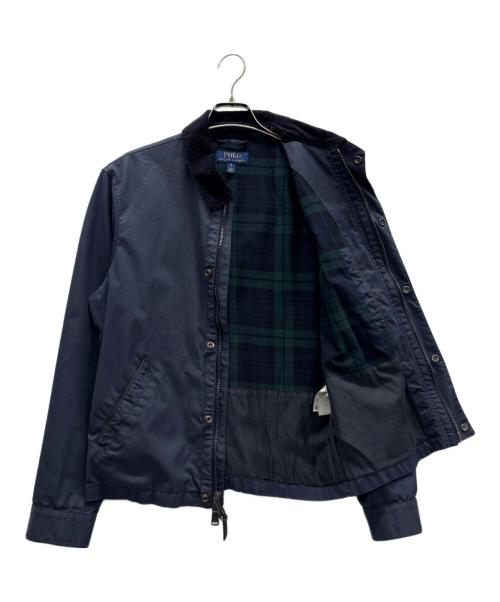 POLO RALPH LAUREN（ポロ・ラルフローレン）POLO RALPH LAUREN (ポロ・ラルフローレン) 襟コーデュロイハンティングジャケット ネイビー サイズ:Sの古着・服飾アイテム