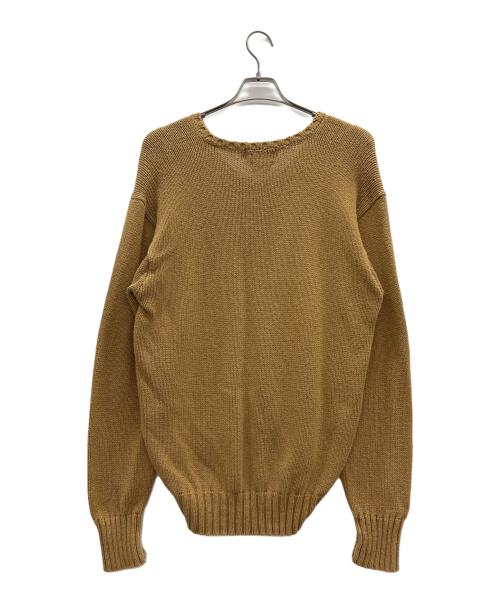 POLO RALPH LAUREN（ポロ・ラルフローレン）POLO RALPH LAUREN (ポロ・ラルフローレン) Vネックニット ブラウン サイズ:Lの古着・服飾アイテム