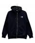 THE NORTH FACE（ザ ノース フェイス）の古着「スクエアロゴフルジップ」｜ブラック
