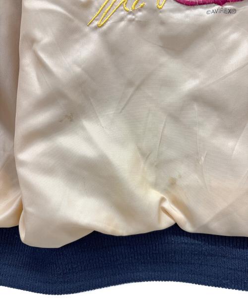 AVIREX（アヴィレックス）AVIREX (アヴィレックス) スタジャン グレー×ベージュ サイズ:Mの古着・服飾アイテム