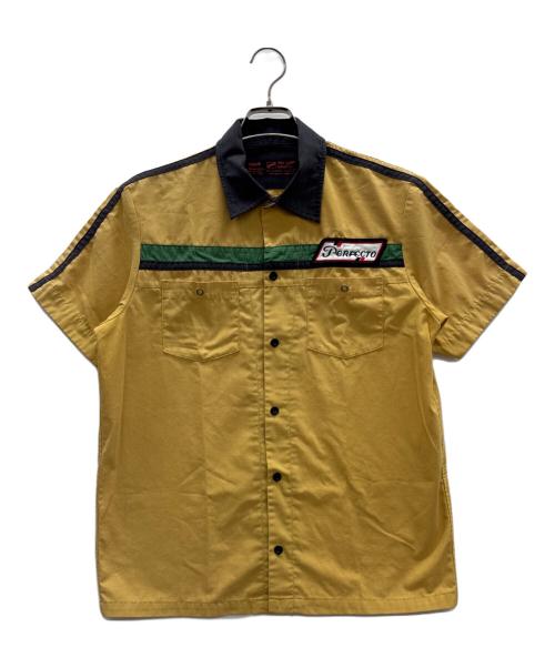 Schott（ショット）Schott (ショット) ワーク半袖シャツ イエロー サイズ:MEDIUMの古着・服飾アイテム