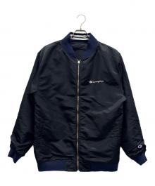 Champion×ATMOS（チャンピオン×アトモス）の古着「リバーシブルジャケット」｜ネイビー×ブラック