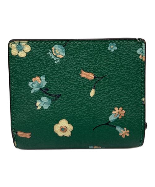 COACH（コーチ）COACH (コーチ) 2つ折り財布 グリーンの古着・服飾アイテム
