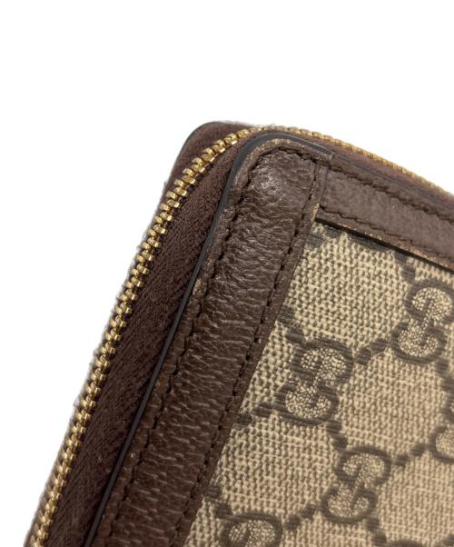 GUCCI（グッチ）GUCCI (グッチ) 長財布 ブラウン×ベージュの古着・服飾アイテム