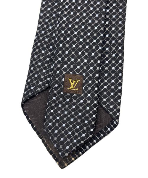 LOUIS VUITTON（ルイ ヴィトン）LOUIS VUITTON (ルイ ヴィトン) ネクタイ ブラック×グレー サイズ:-の古着・服飾アイテム