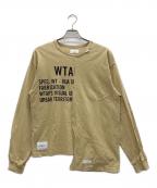 WTAPSダブルタップス）の古着「ロングスリーブTシャツ」｜キャメル