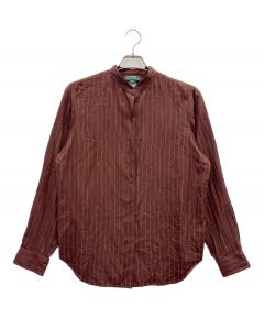 中古・古着通販】ETRO (エトロ) ペイズリー柄リネンシャツ パープル