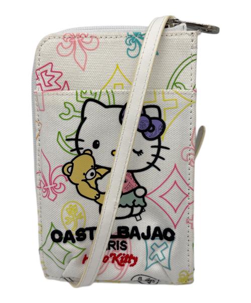 CASTELBAJAC（カステルバジャック）CASTELBAJAC (カステルバジャック) Sanrio (サンリオ) スマホショルダーバッグ ホワイトの古着・服飾アイテム