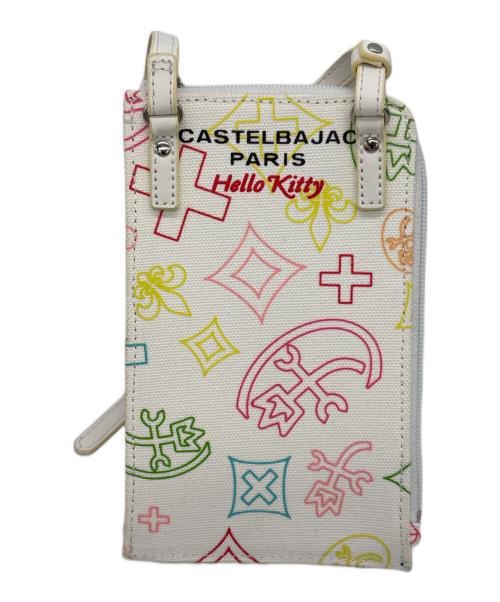 CASTELBAJAC（カステルバジャック）CASTELBAJAC (カステルバジャック) Sanrio (サンリオ) スマホショルダーバッグ ホワイトの古着・服飾アイテム