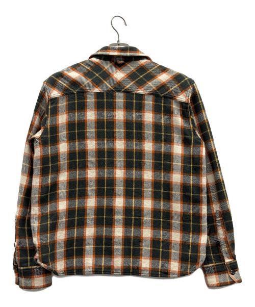 NEIGHBORHOOD（ネイバーフッド）NEIGHBORHOOD (ネイバーフッド) ネルシャツ オレンジ×ブラック サイズ:Mの古着・服飾アイテム