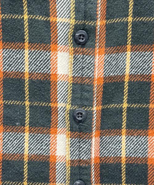 NEIGHBORHOOD（ネイバーフッド）NEIGHBORHOOD (ネイバーフッド) ネルシャツ オレンジ×ブラック サイズ:Mの古着・服飾アイテム