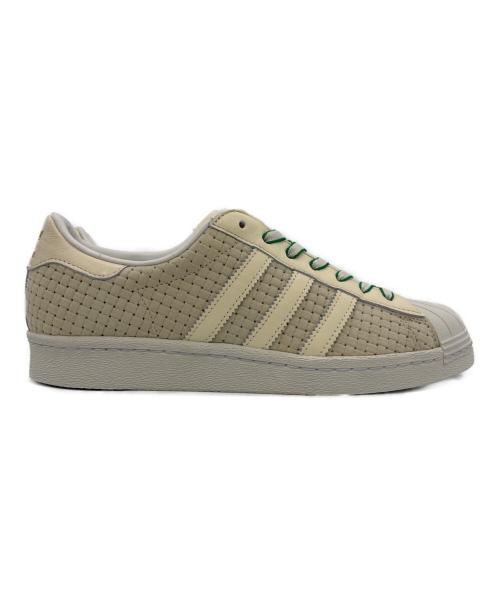 adidas（アディダス）adidas (アディダス) ARROW&BEAST スーパースターADV アイボリー×グリーン サイズ:26 未使用品の古着・服飾アイテム