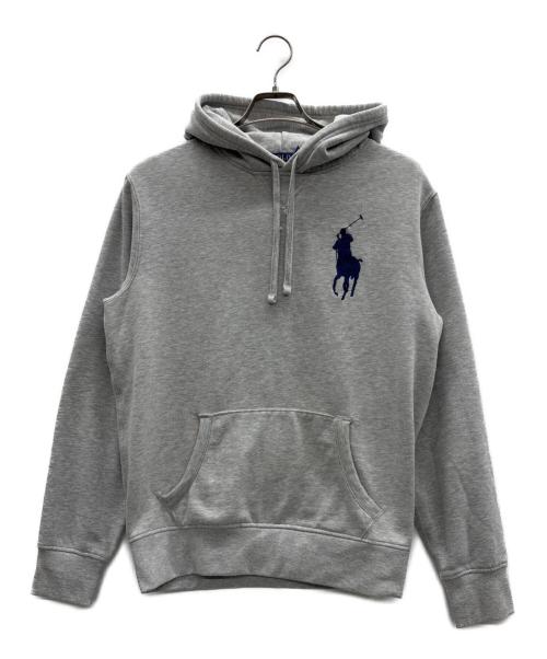 POLO RALPH LAUREN（ポロ・ラルフローレン）POLO RALPH LAUREN (ポロ・ラルフローレン) プルオーバーパーカー グレー サイズ:Mの古着・服飾アイテム