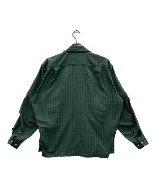 DAIWA（ダイワ）DAIWA (ダイワ) TECH SPORTS OPEN COLLAR SHIRTS L/S MINI PLAIDS ブラック サイズ:Sの古着・服飾アイテム