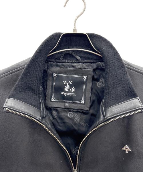 LRG（エルアールジー）LRG (エルアールジー) レザージャケット ブラック サイズ:XLの古着・服飾アイテム