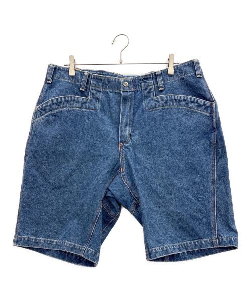 TENDERLOIN（テンダーロイン）TENDERLOIN (テンダーロイン) デニムショートパンツ ブルー サイズ:Lの古着・服飾アイテム