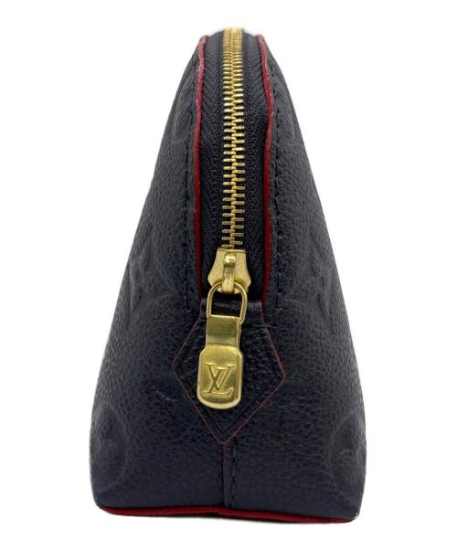 LOUIS VUITTON（ルイ ヴィトン）LOUIS VUITTON (ルイ ヴィトン) コスメポーチ ネイビー×レッドの古着・服飾アイテム