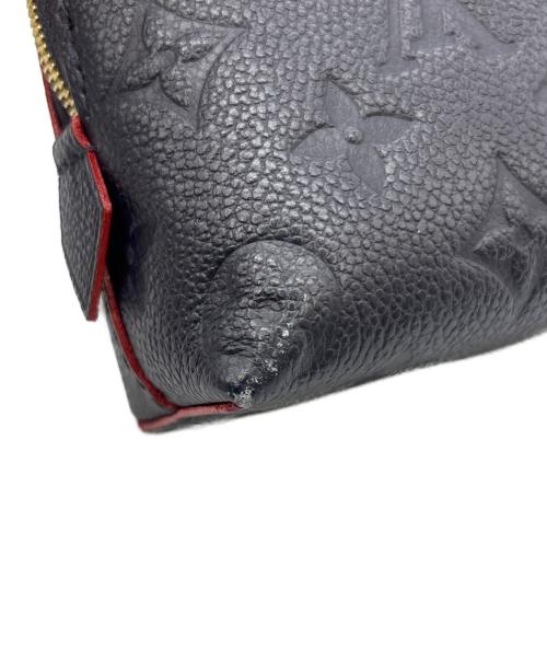 LOUIS VUITTON（ルイ ヴィトン）LOUIS VUITTON (ルイ ヴィトン) コスメポーチ ネイビー×レッドの古着・服飾アイテム