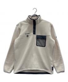 MAMMUT（マムート）の古着「Moonstone Hybrid ML Pull AF」｜ホワイト×グレー