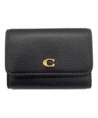COACHコーチ）の古着「エッセンシャル フラップ カード ケース」｜ブラック