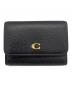 COACH（コーチ）の古着「エッセンシャル フラップ カード ケース」｜ブラック