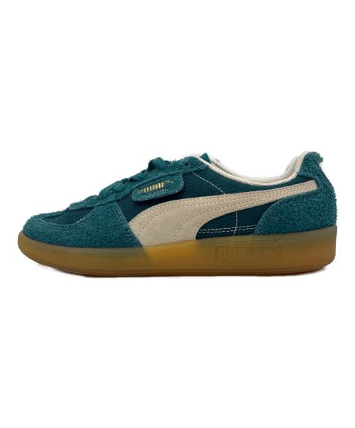 PUMA（プーマ）PUMA (プーマ) PALERMO VINTAGE グリーン×ホワイト サイズ:24.5の古着・服飾アイテム