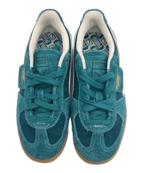 PUMA（プーマ）PUMA (プーマ) PALERMO VINTAGE グリーン×ホワイト サイズ:24.5の古着・服飾アイテム