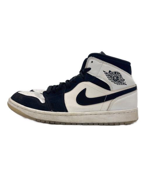 NIKE（ナイキ）NIKE (ナイキ) AIR JORDAN1 Mid ブラック×ホワイト サイズ:27の古着・服飾アイテム